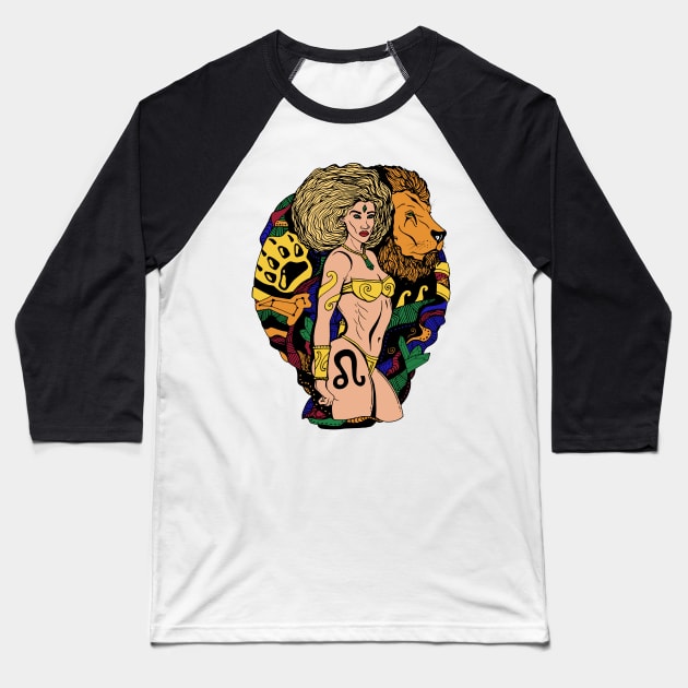 Leo Beauty - Mulatto Edition Baseball T-Shirt by kenallouis